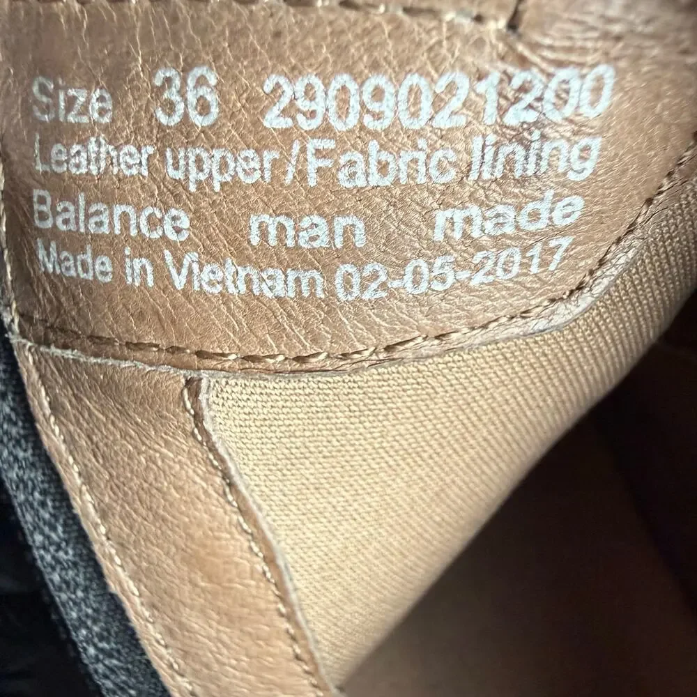 Dansko Liberty Ankle Booties Women’s Black Burnished‎ Nappa Leather - Size 36